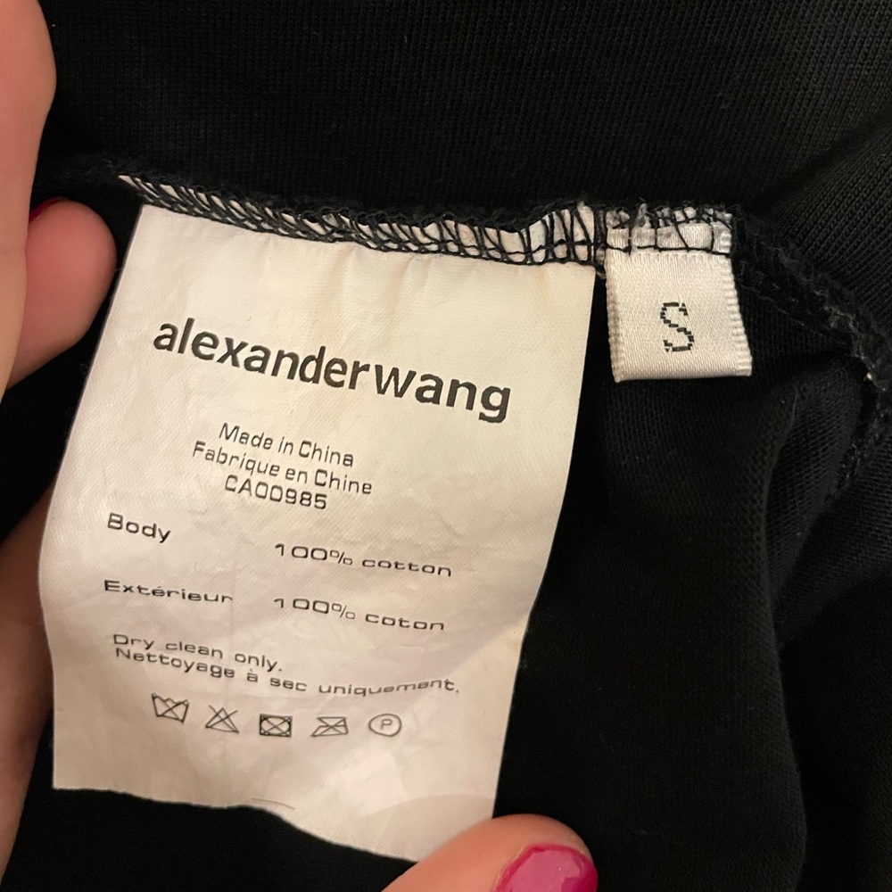 Alexander Wang Twisted Cotton T-Shirt Dress - Picture 4 of 4